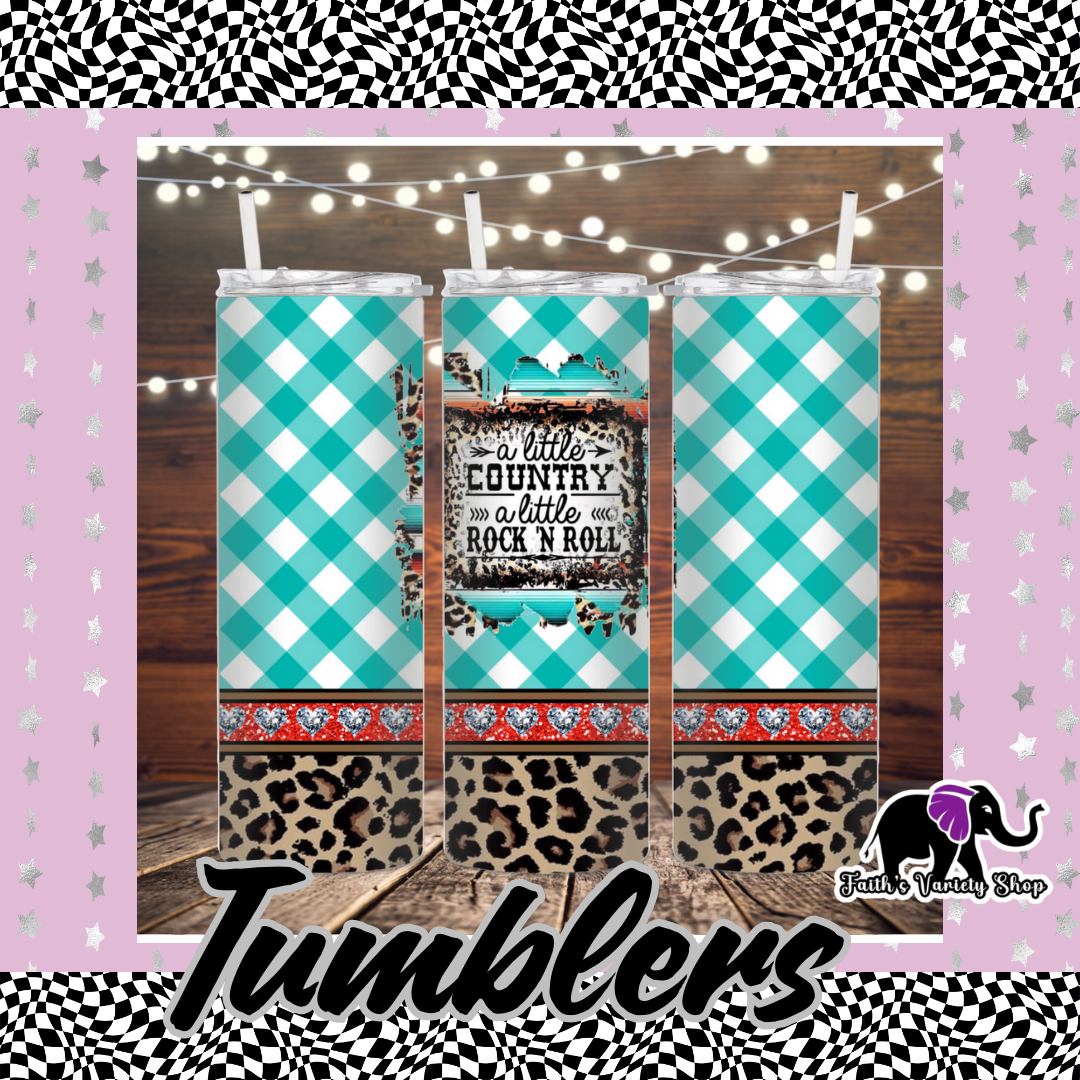 A Little Country and Rock and Roll 20oz Tumbler
