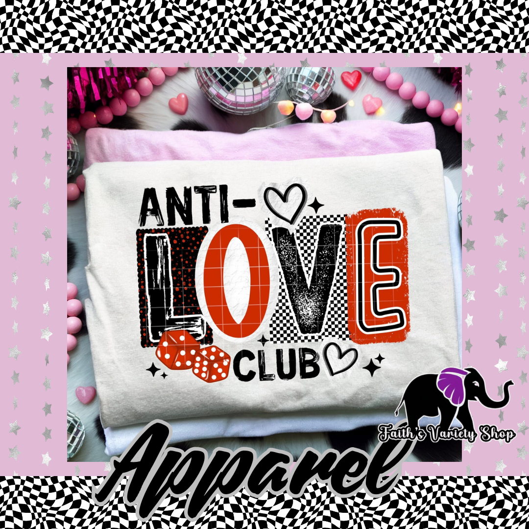 Anti Love Club Adult Shirt