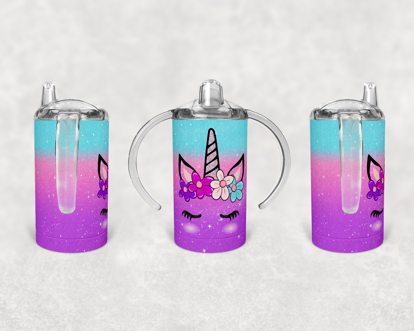 Blue and Purple Unicorn Drinkware