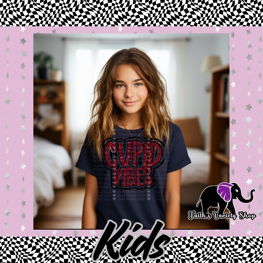 Cupid Vibes Kids Shirt