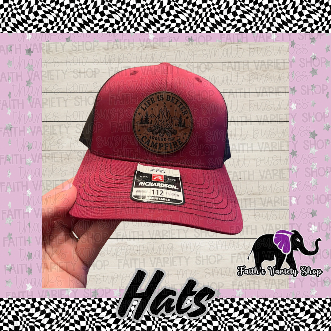 Red Life Is Better Around The Campfire Hat