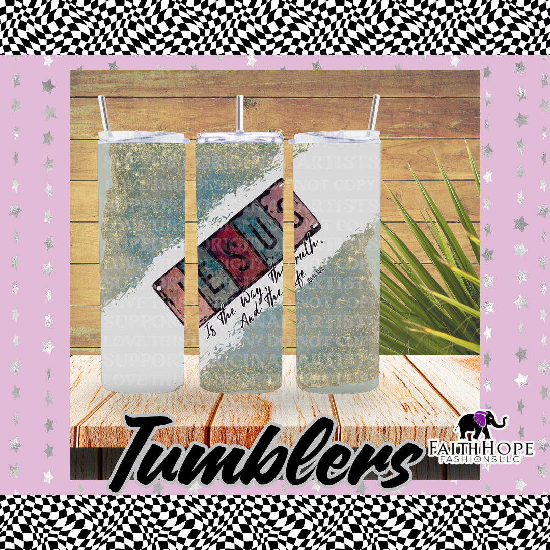 English Jesus Is The Way Tumbler