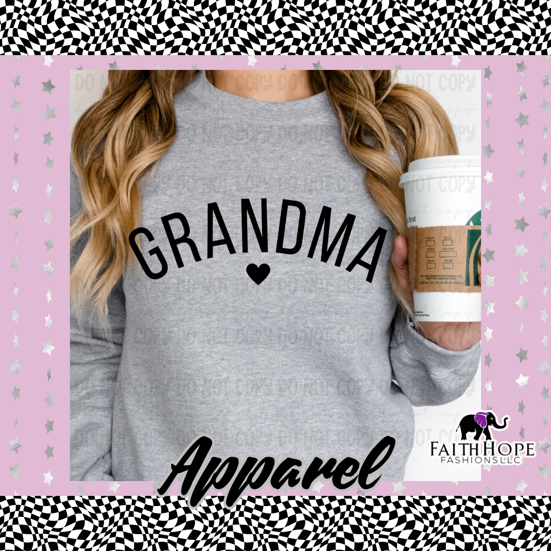 Grandma Heart Adult Sweater