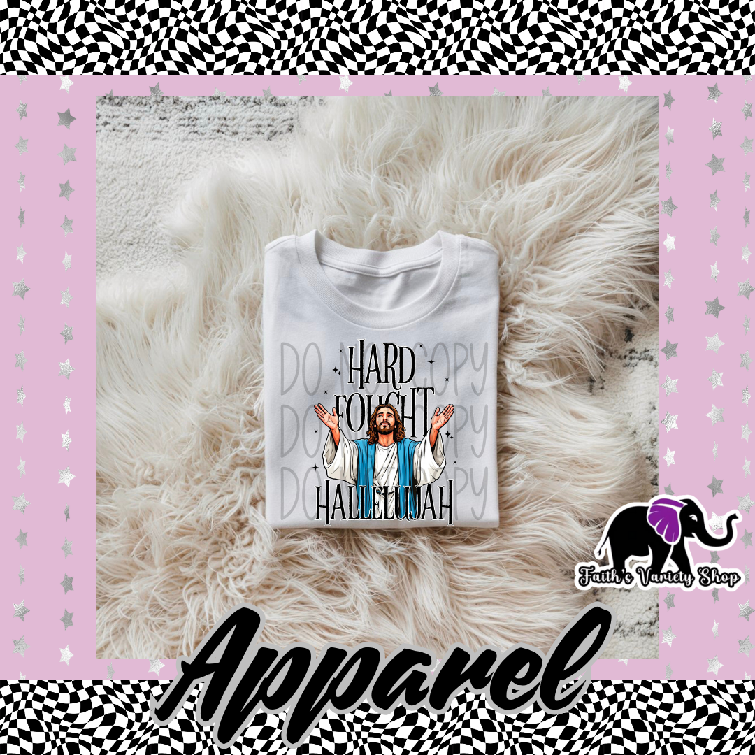 Hard Fought Hallelujah Adult Shirt