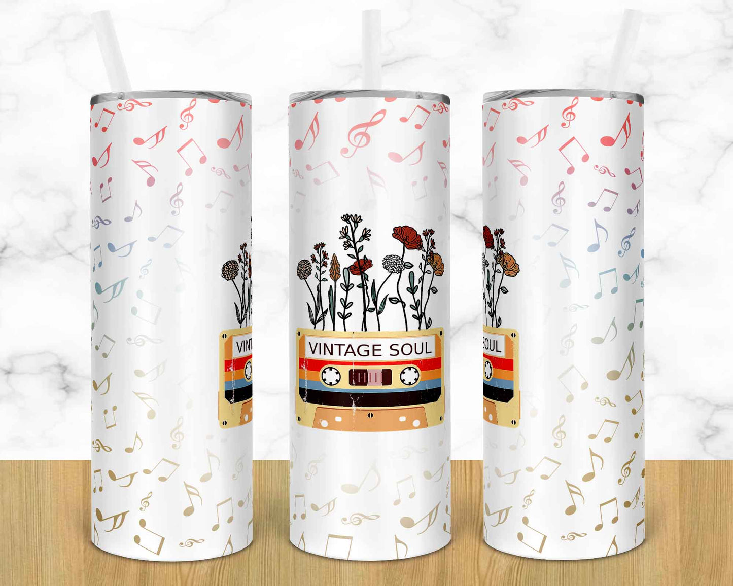 Vintage Soul Cassette Tape Tumbler