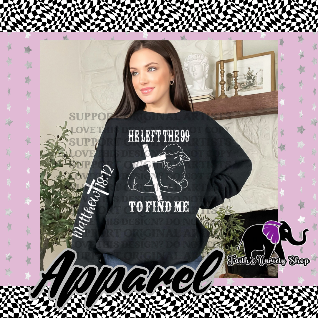 He Left The 99 Adult Sweater