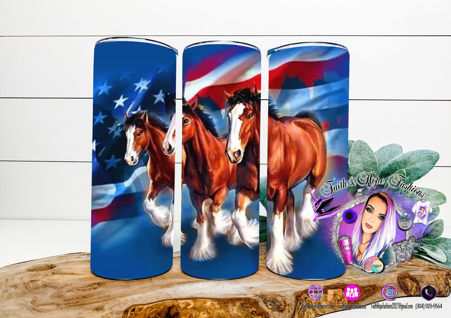 Horse Flag Drinkware Bulk