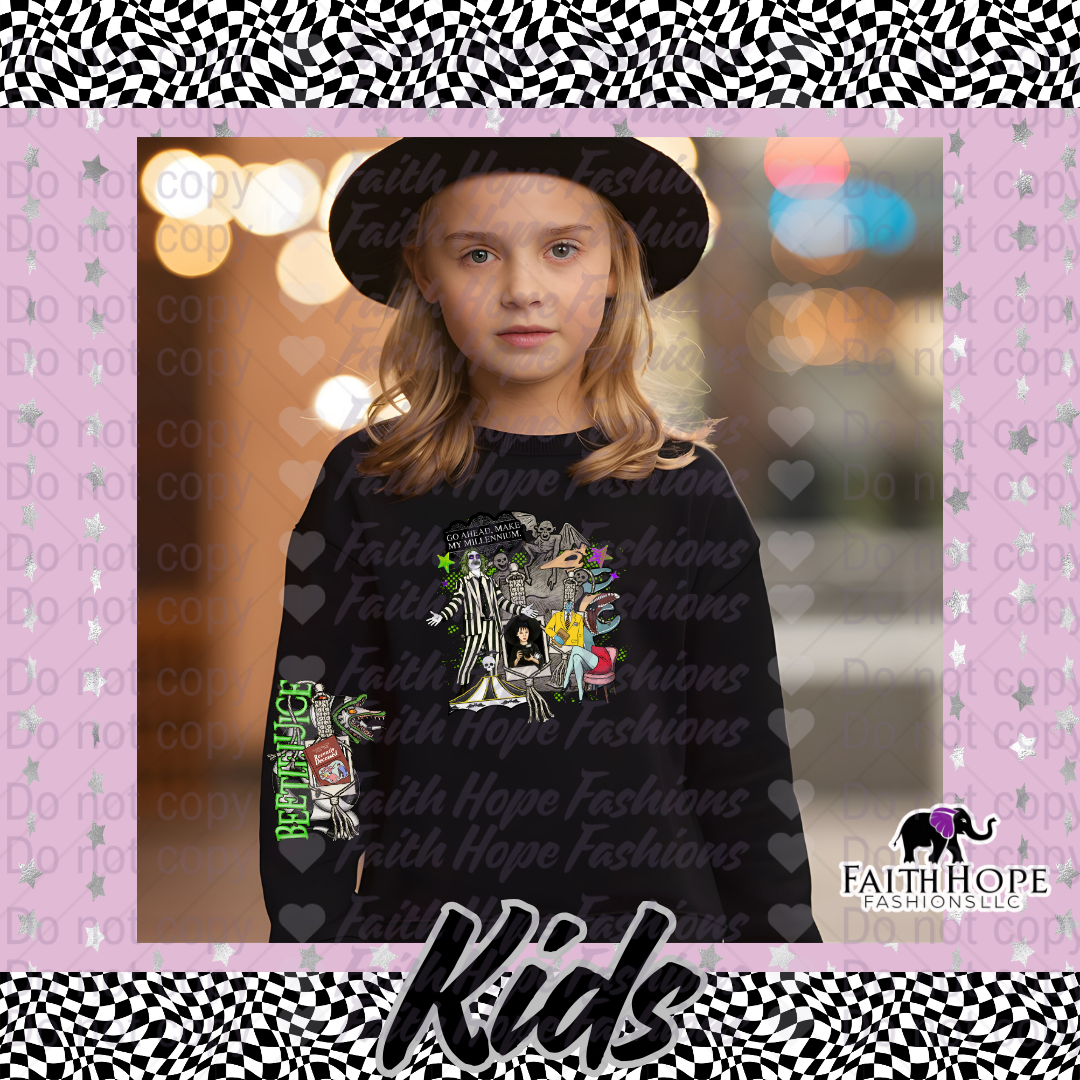 Bettle Juice Kids Sweater