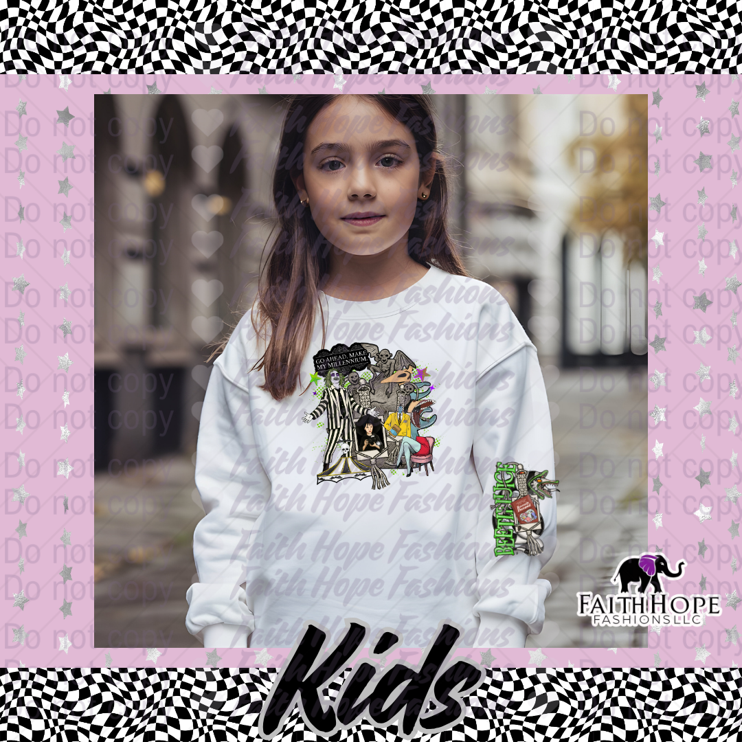 Bettle Juice Kids Sweater