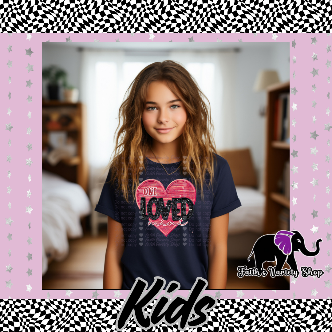 One Loved Mini Heart Kids Shirt