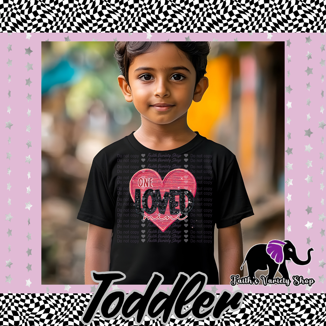 One Loved Mini Heart Toddler Shirt