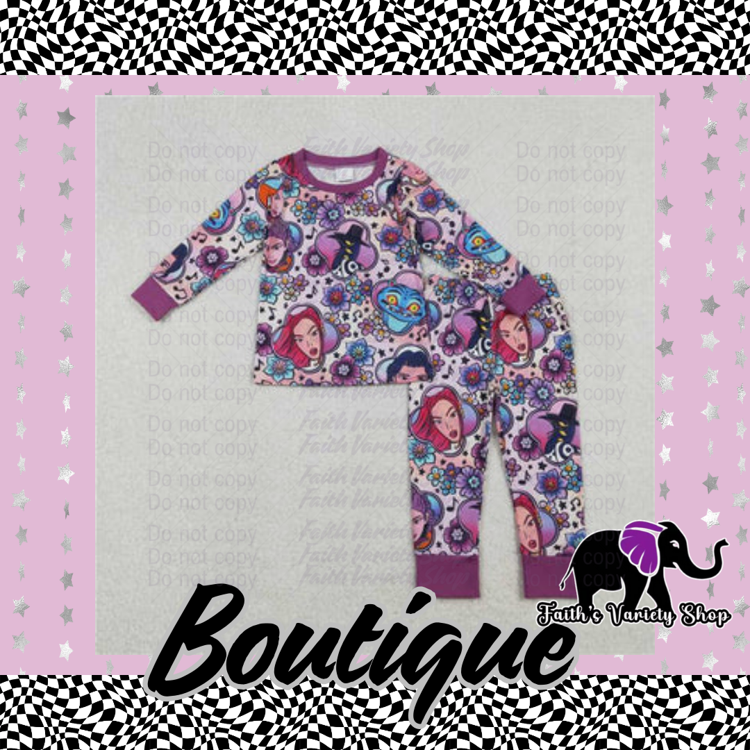 Purple Popular Girls Boutique Outfit