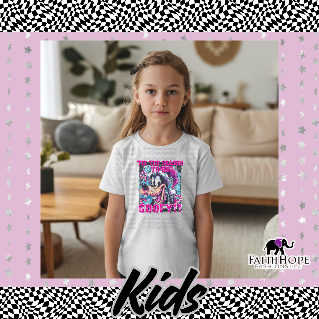 Tis The Season To Be Goofy Kids Shirt