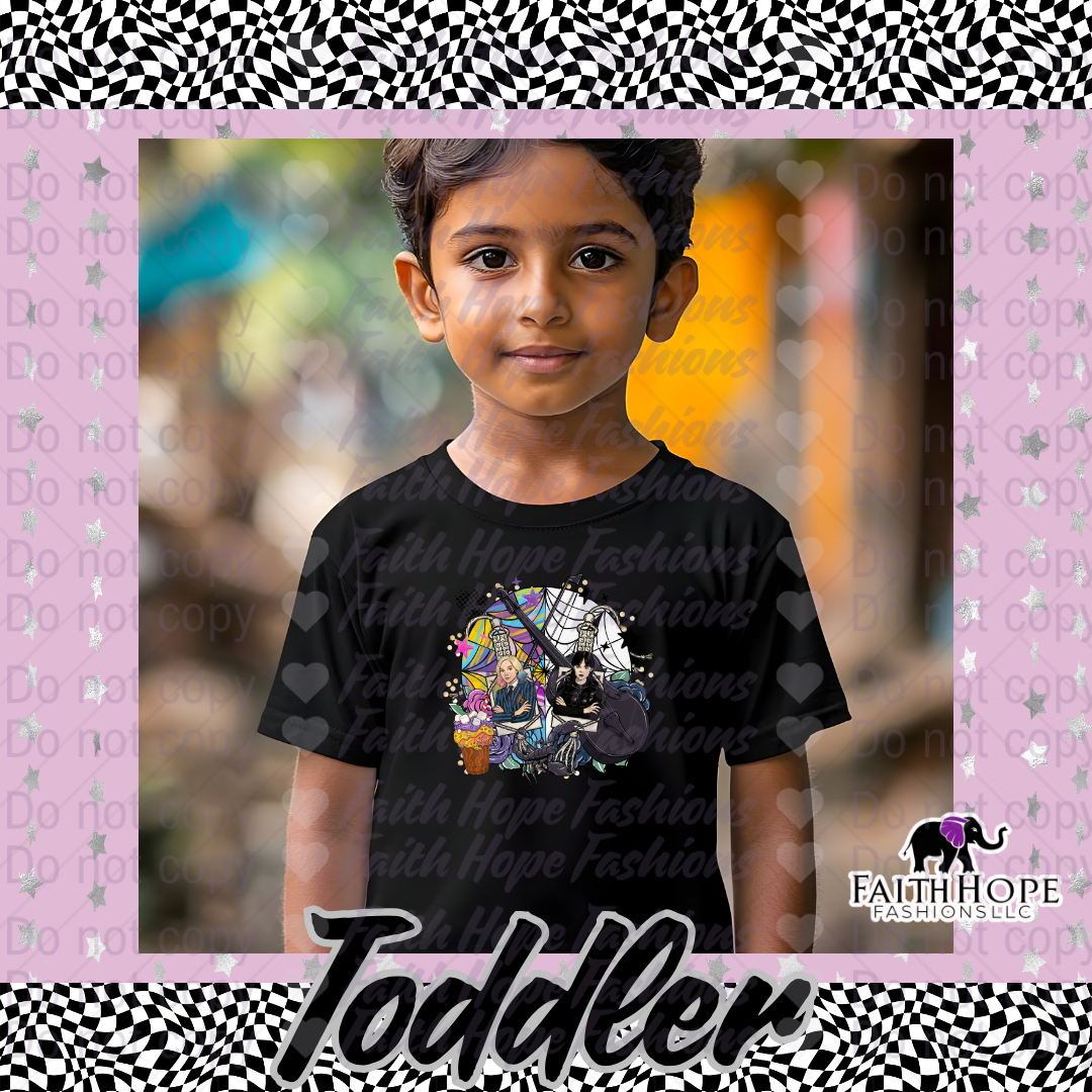 Wdnsday Cartoon Toddler Shirt