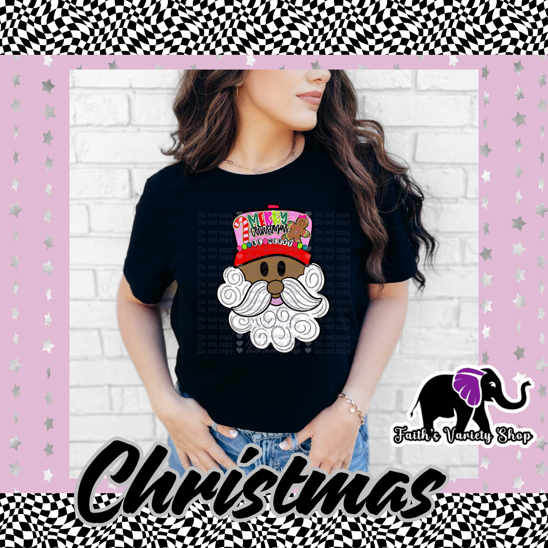 Trucker Hat Santa Adult T Shirt