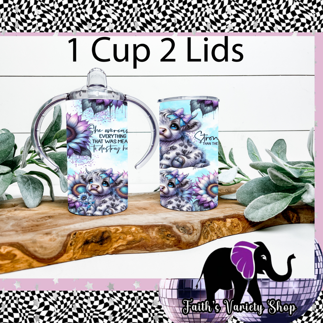 Stronger Than The Storm Cow Tumbler