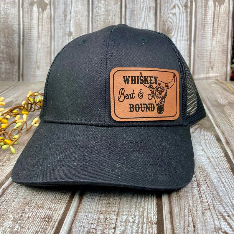 Whiskey bent and Bound Patch Hat