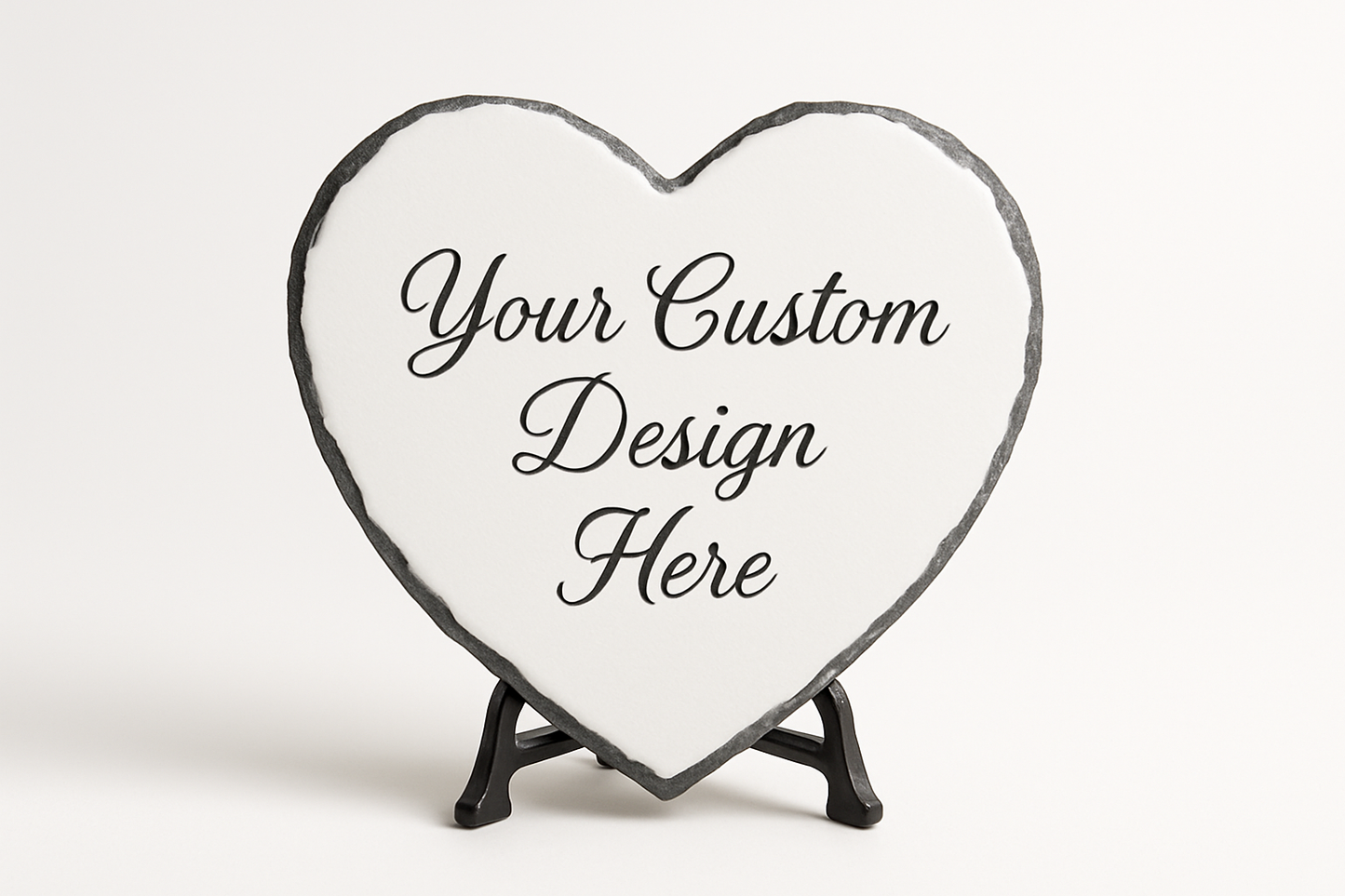 make it white and on a stand