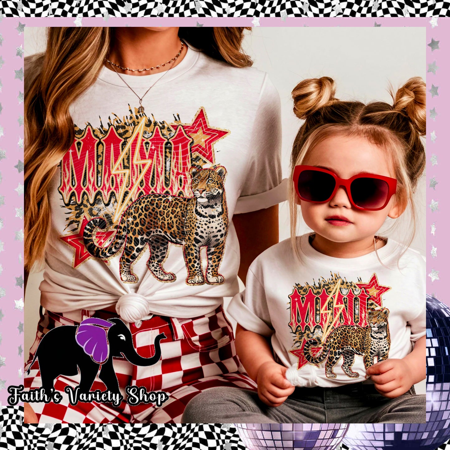 Fierce Leopard Mama and Mini Apparel
