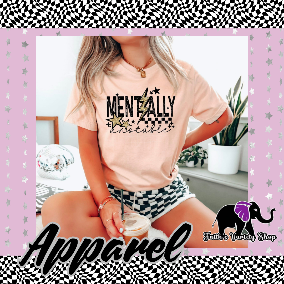 Mentally Unstable Lightening Apparel