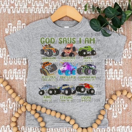 God Says I am T-shirt Kids