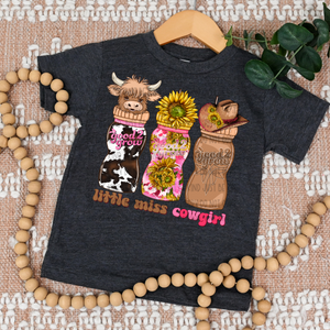 Little Miss Cow Girl Kids Shirt