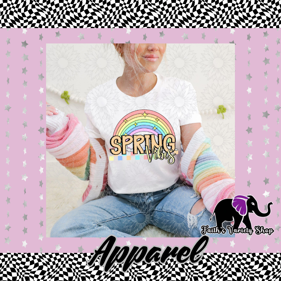 Spring Vibes Rainbow Apparel