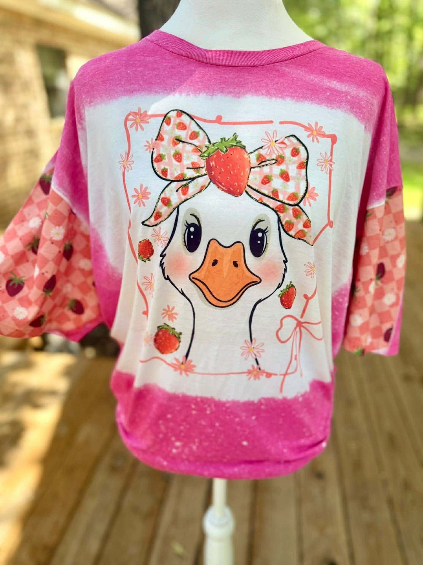Strawberry Goose Bleached Shirt