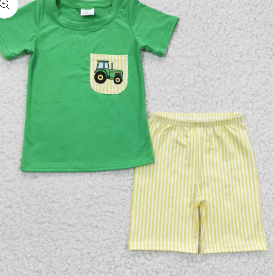 Boys Tractor set Kids Boutique