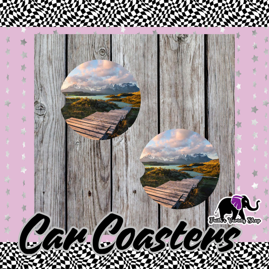 Ocean Scenery Car Coasters