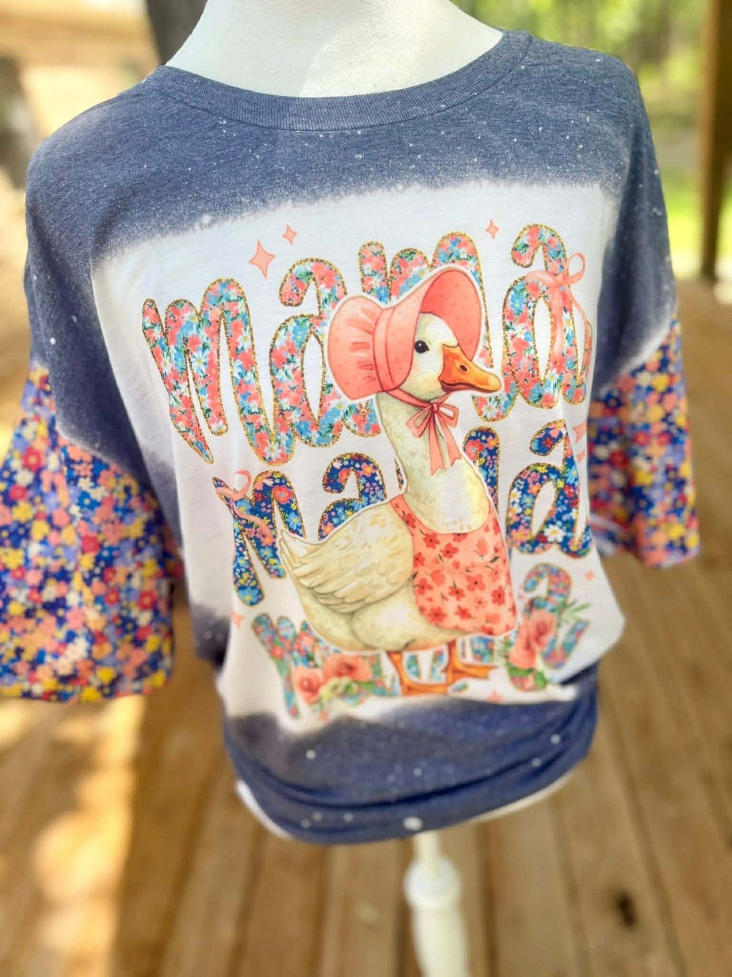 Mama Goose Bleached Shirt