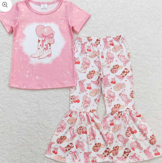 Pink kids Boot Outfit
