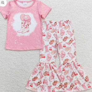 Pink kids Boot Outfit