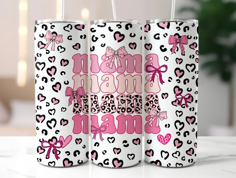 Mama Mama Mama Bow Tumbler
