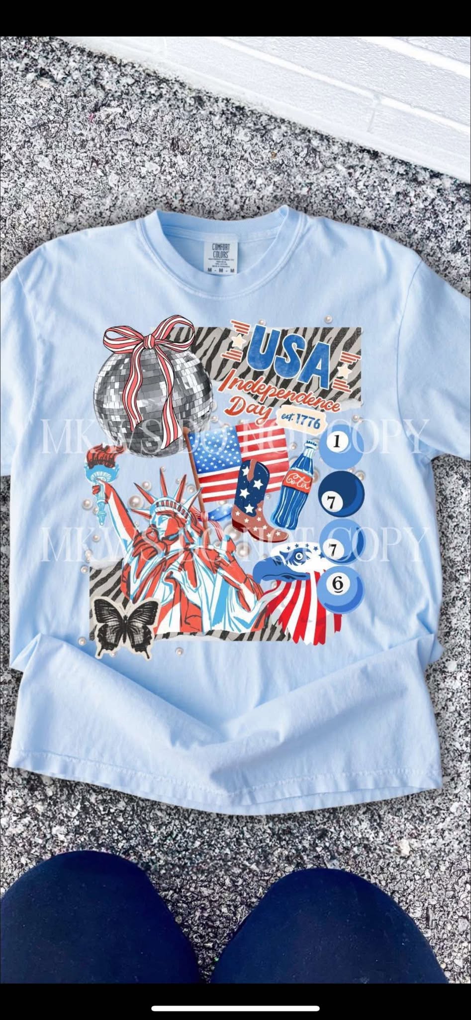 USA Independance Day comfort Colors T-shirts