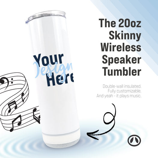 Sublimation blank Bluetooth speaker cup