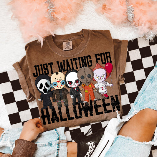 Just Waiting on Halloween T-shirt