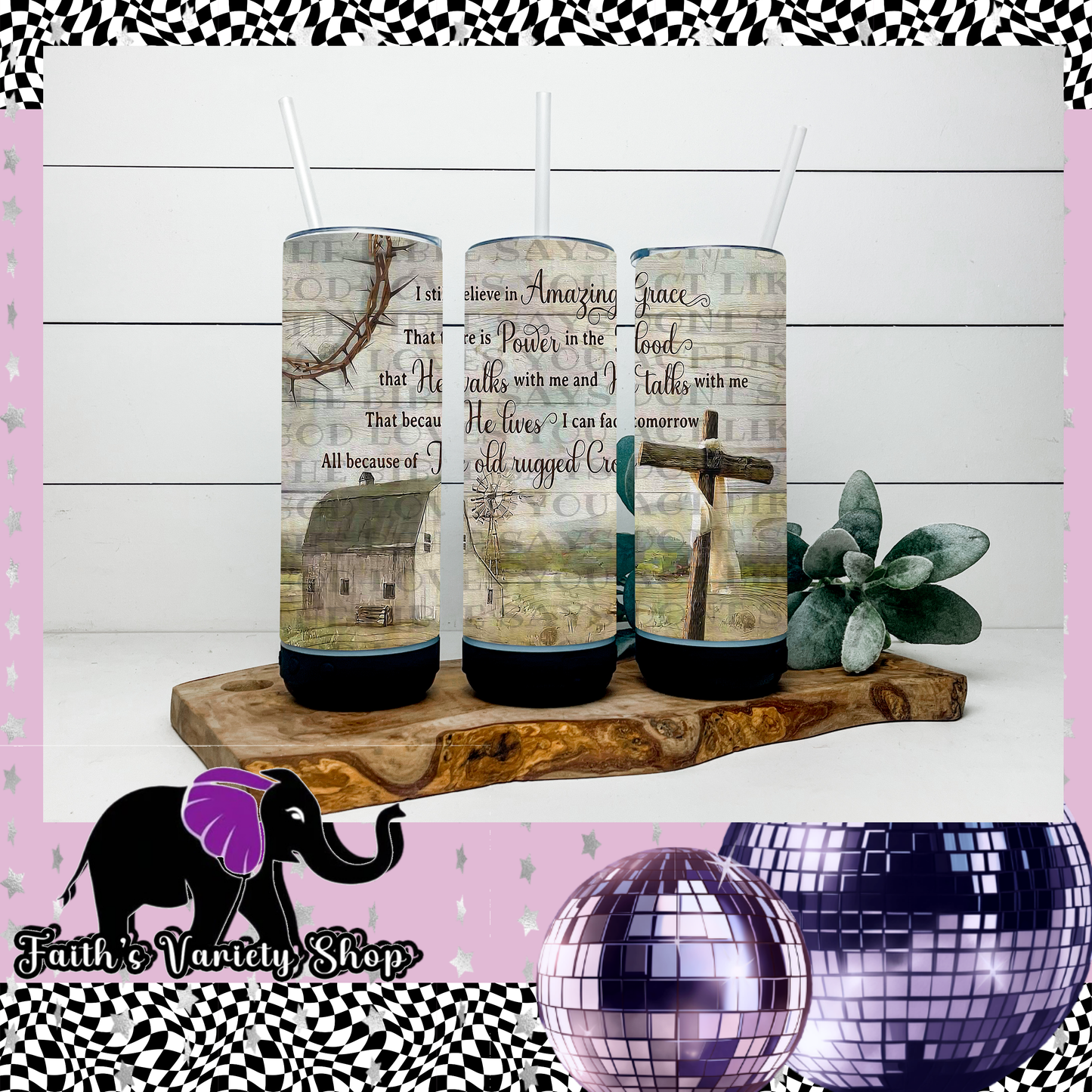 I Believe In Amazing Grace Bluetooth Tumbler