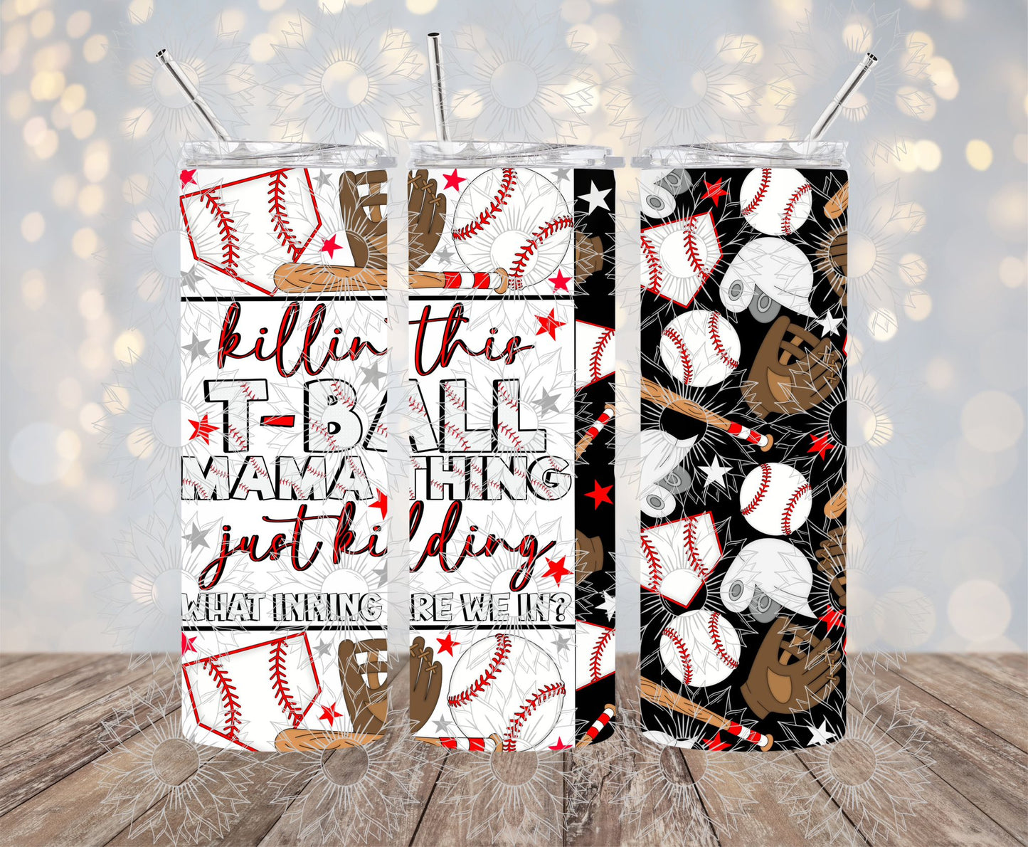 Killin It' T Ball Mama Thing Apparel and Tumbler Bundle