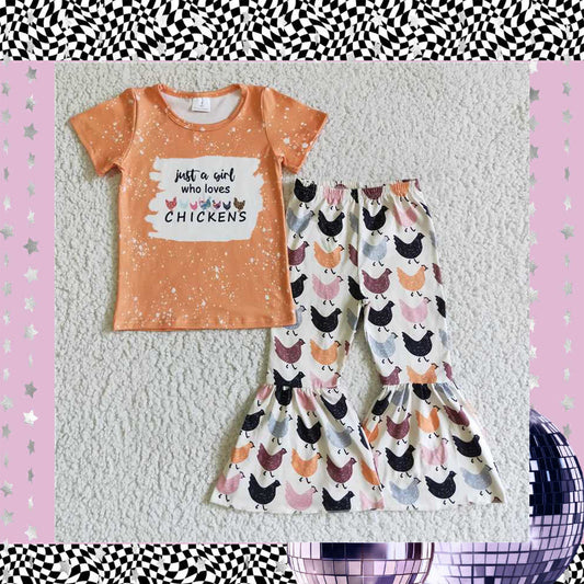 Just A Girl Who Loves Chickens Children's Outfit