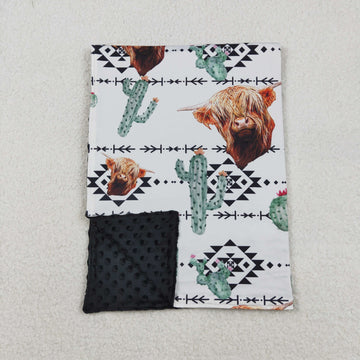 Cow and Cactus Children's Blanket