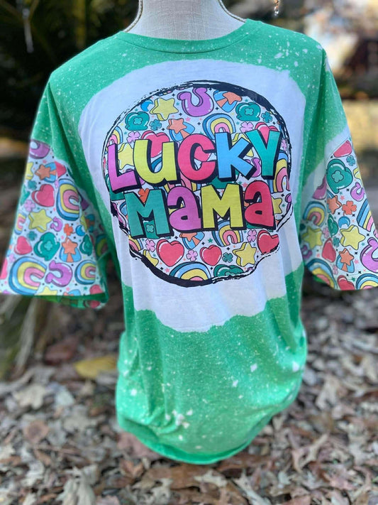 Lucky Mama Bleached Shirt