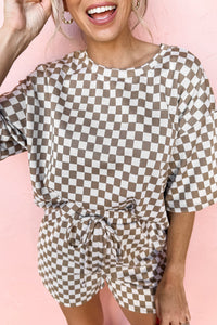 Checkered Short Outfit