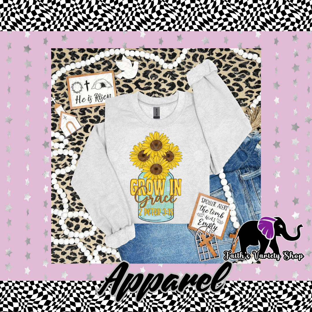 Grow In Grace Sunflower Apparel