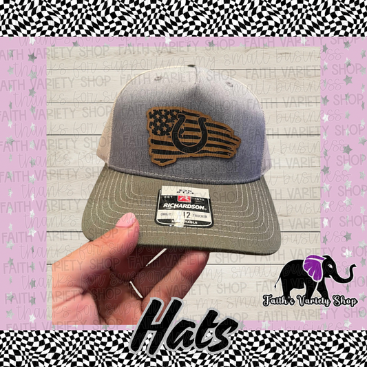 American Flag with Horseshoe Hat