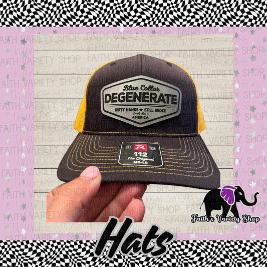 Blue Collar Degenerate Hat