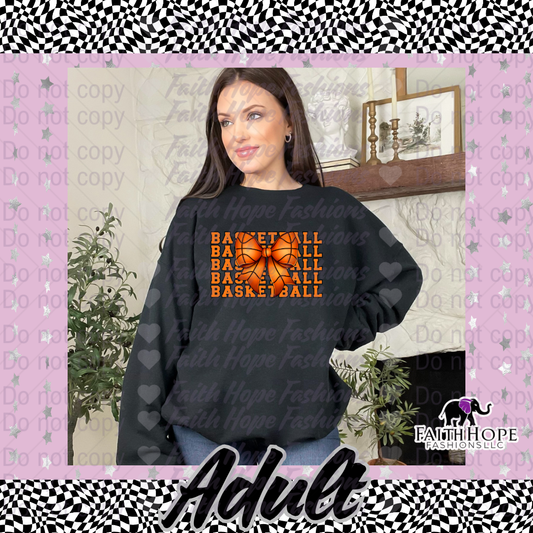 Basketball Bow Adult Sweater