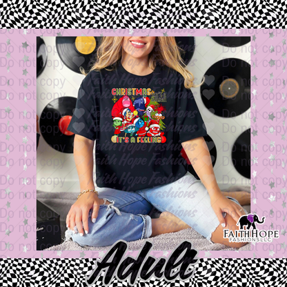 Christmas Feelings Adult Shirt