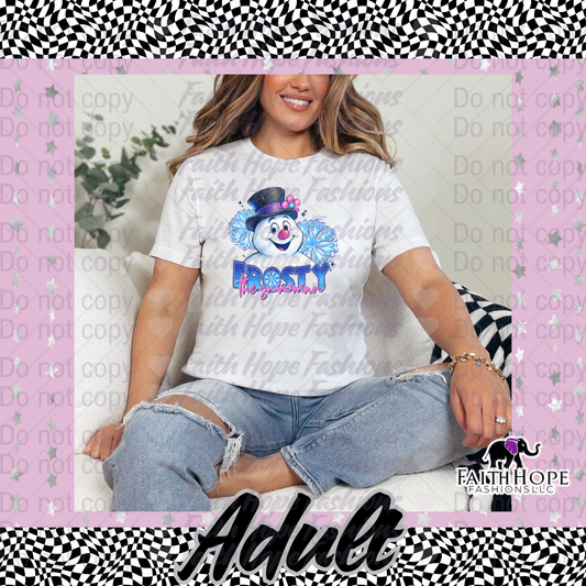 Snowman Frosty Adult Shirt