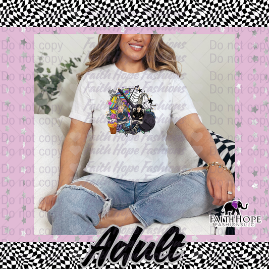 Wdnsday Cartoon Adult Shirt